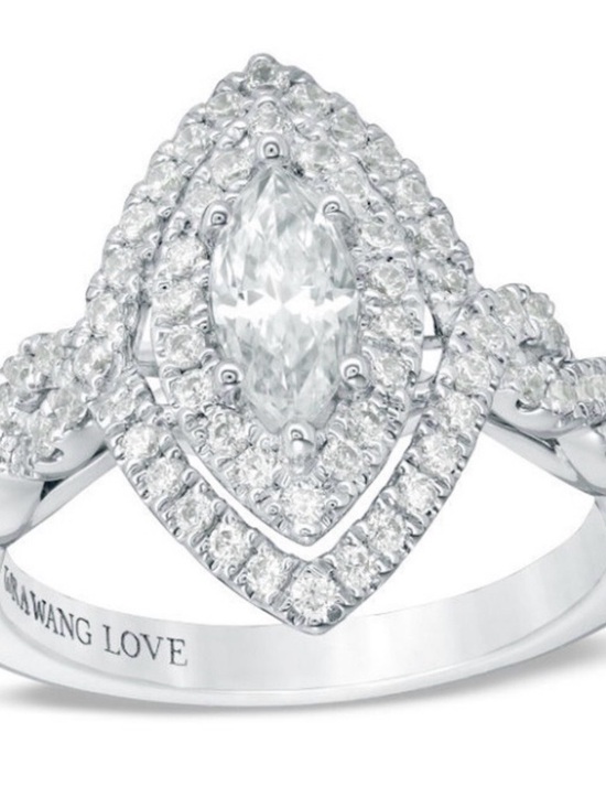 Vera Wang Jewelry - Vera Wang Love Collection Marquise Engagement Ring